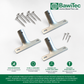 Metallhalter Stielhalter im Set Ø 24mm oder 28mm für Besenstiele Holzstiele Besenstielhalter Metall-Halterung
