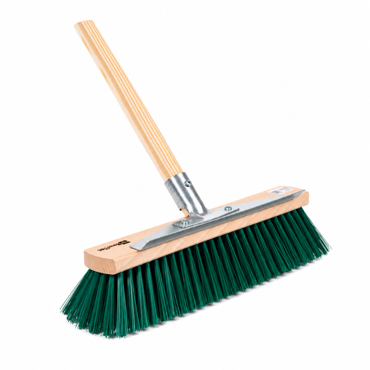 Universal Gartenbesen Besen mit Stiel Besenstiel und Metall-Kratzleiste