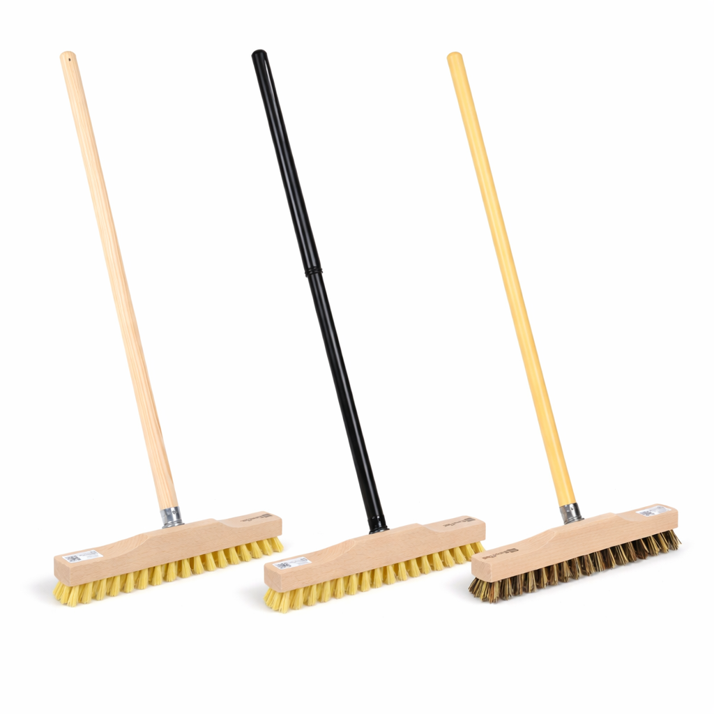 Rheinischer Wischer Schrubber mit passendem Stiel klein und handlich in verschiedenen Varianten