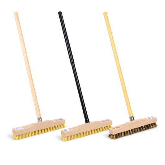 Rhenish wiper scrubber with matching handle, small and handy in different versions