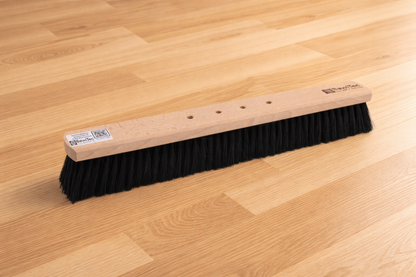 Hall broom synthetic hair bristles black with 4-hole changing system, without handle