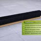 Hall broom synthetic hair bristles black with 4-hole changing system, without handle