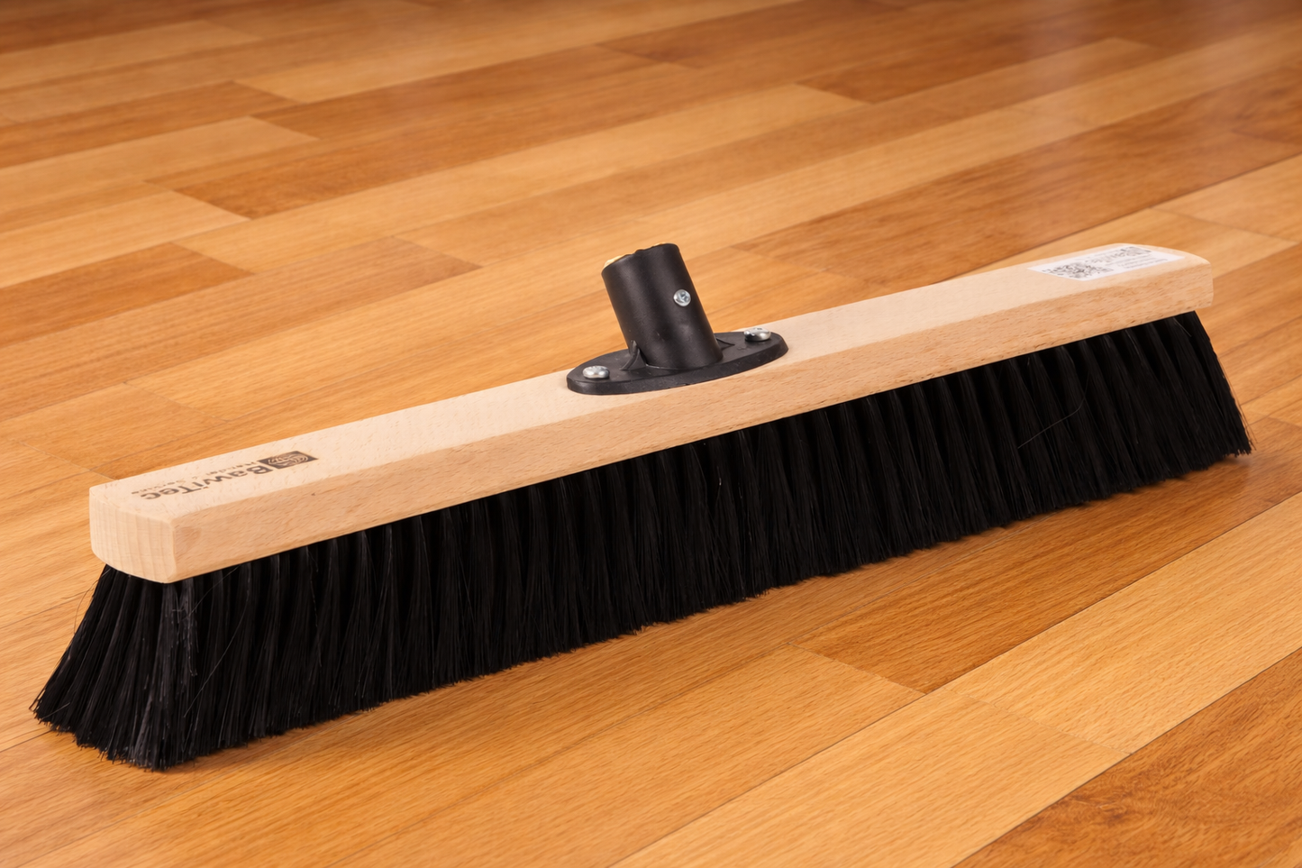 Hall broom synthetic hair bristles black with plastic holder for standard handles, without handle