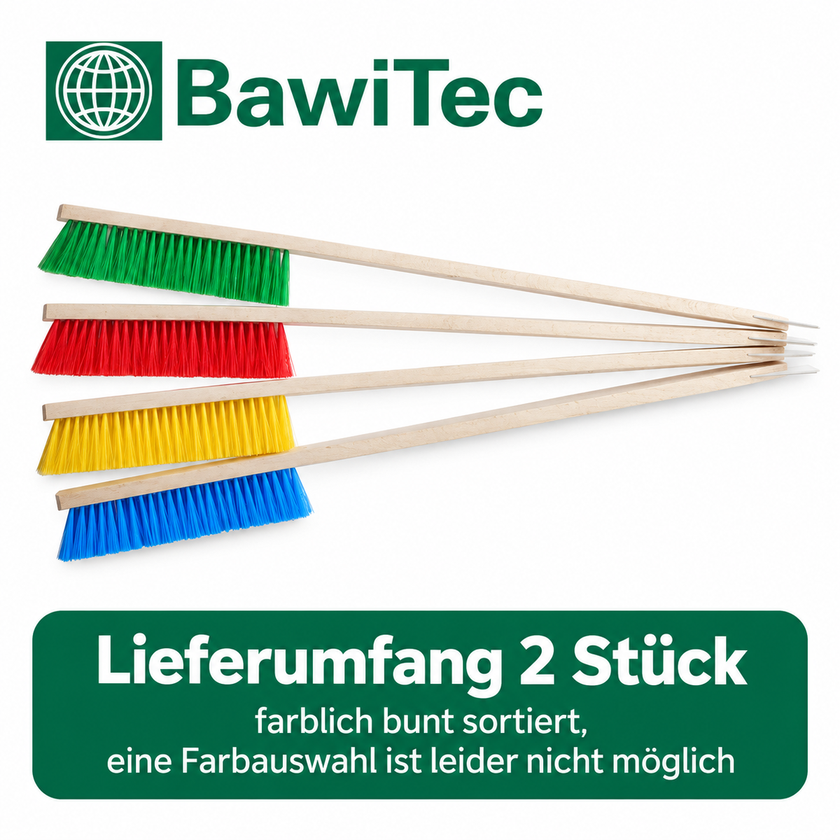 2 Stück Schneehandfeger extra lang mit Eiskratzer Auto Schneefeger