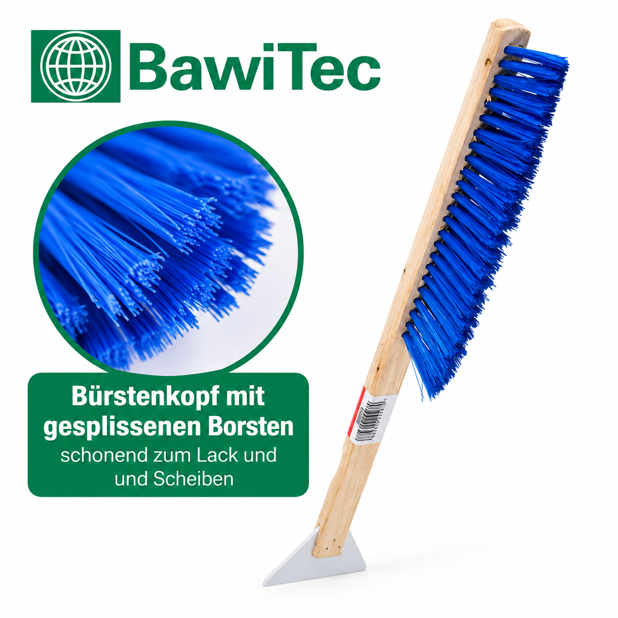 2 Stück Schneehandfeger extra lang mit Eiskratzer Auto Schneefeger