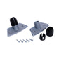 Pack of 2 plastic screw holders for handles, broom handles, handle holders with thread, stable design