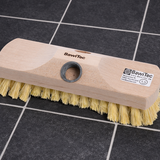 Schrubber 22cm MyprenFibre mit Bart und Gewinde Scheuerbürste ohne Stiel