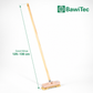 Scrubber with beard 22cm with thread and wooden handle
