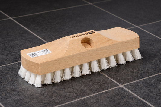 Universal-Schrubber 22cm weiße PPN-Borsten mit Gewindeeinsatz Schrubberbürste