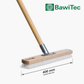 Professional large area scrubber 40cm wide with metal holder and wooden handle 140cm long 