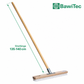 Professional large area scrubber 40cm wide with metal holder and wooden handle 140cm long 