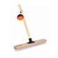 XXL Holz Schrubber 40cm Breit mit Stiel 140cm Lang weiße Kunstfaser Borsten