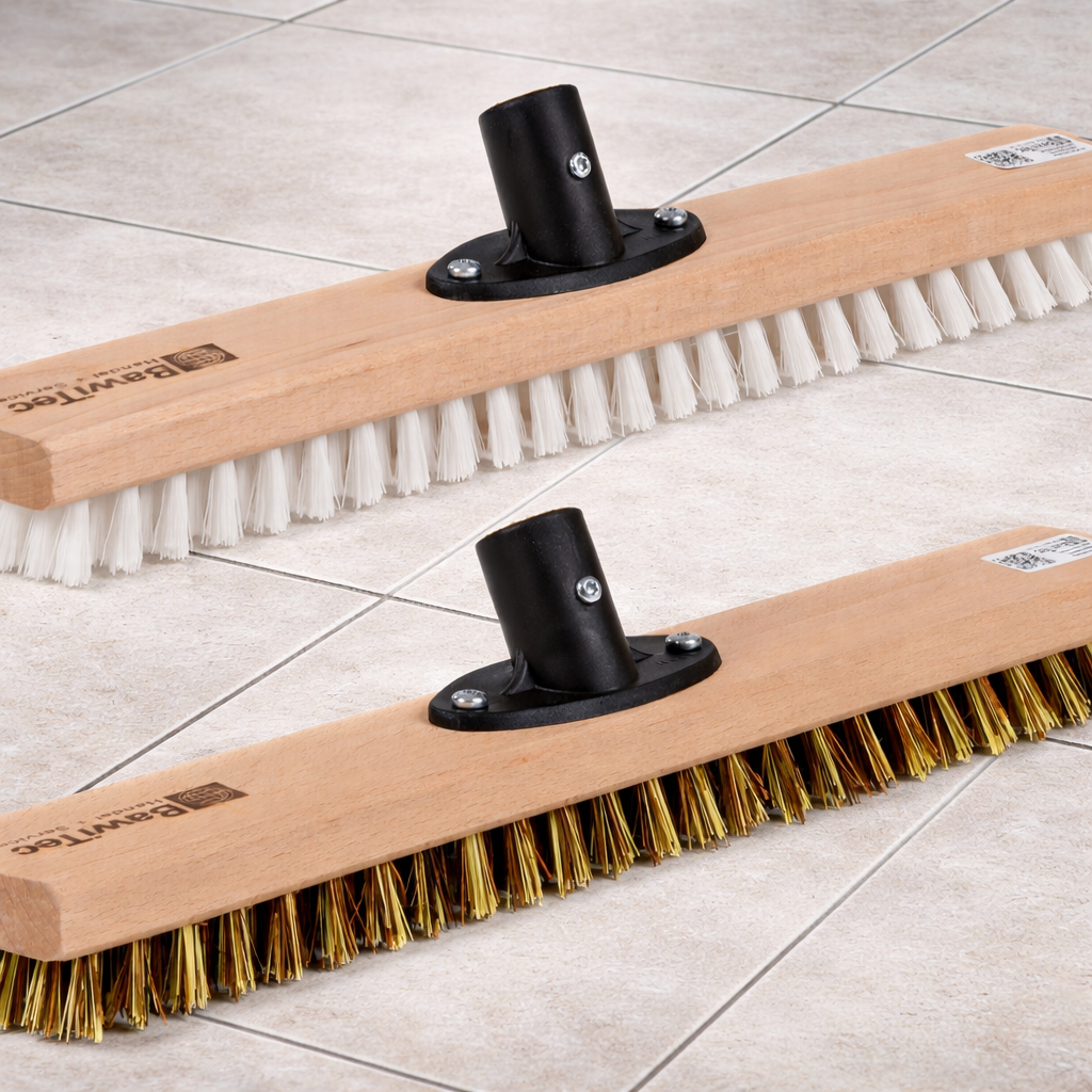 Profi Schrubber Großraumschrubber 40cm mit Kunststoffhalter verschraubt ohne Stiel Holzschrubber