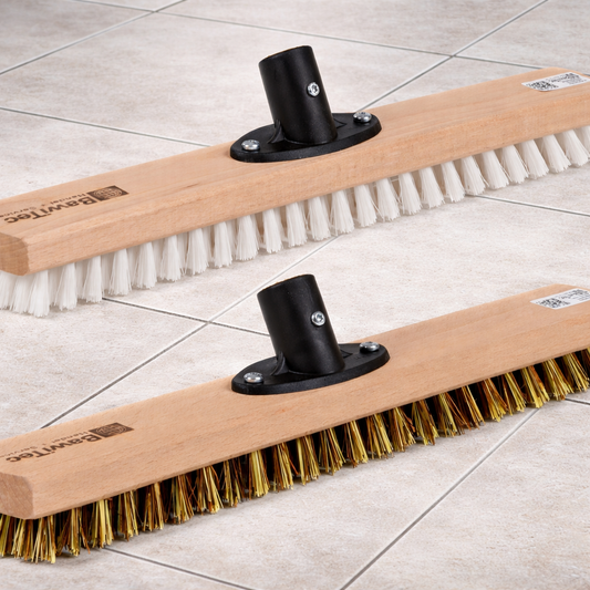 Profi Schrubber Großraumschrubber 40cm mit Kunststoffhalter verschraubt ohne Stiel Holzschrubber