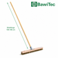 Professional large area scrubber 40cm wide with metal holder and wooden handle 140cm long 