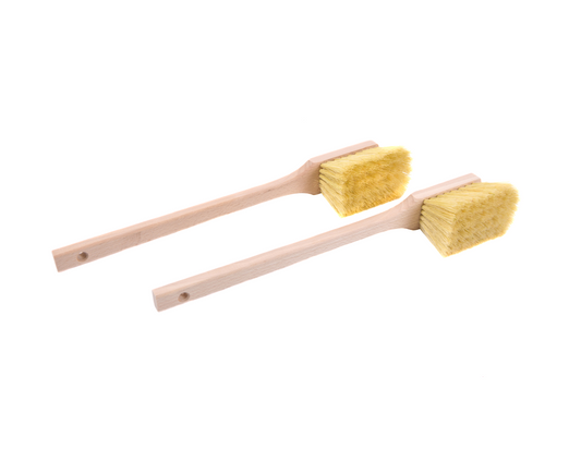 2 Stück XL Stielbürsten Langstiel Reinigungsbürsten 450mm NaturFibre-Borsten Handbürsten