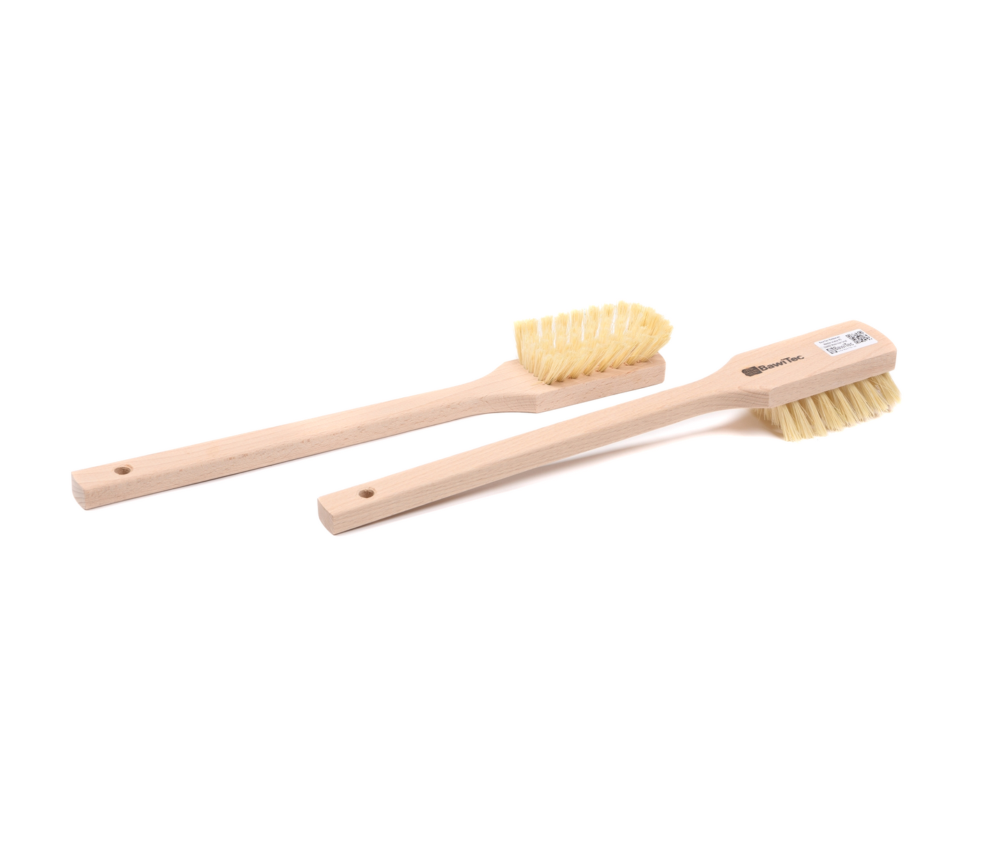 2 Stück Stielbürsten 43cm Lang Holz-Langstiel Reinigungsbürsten MyprenFibre-Borsten