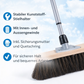 Arengabesen nass/öl-beständig mit Teleskopstiel max. 200cm Länge Naturfaser-Borsten Besen mit Stiel