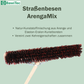 Professioneller Kehrbesen ArengaMix mit Stielstabilisator und Holzstiel Stiel Borsten-Mix
