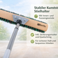 Hochwertiger Allroundbesen mit BawiMix-Borsten Besen mit Teleskopstiel stufenlos verstellbar Straßenbesen Gartenbesen