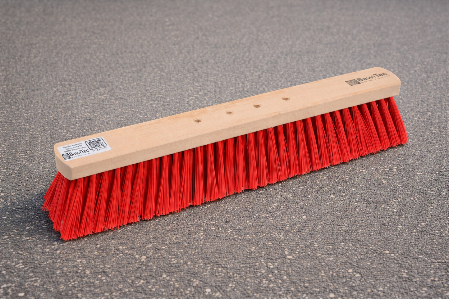 Professional street broom Elaston bristles red with 4-hole change system Broom without handle Scrub broom