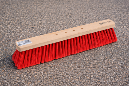 Professional street broom Elaston bristles red with 4-hole change system Broom without handle Scrub broom
