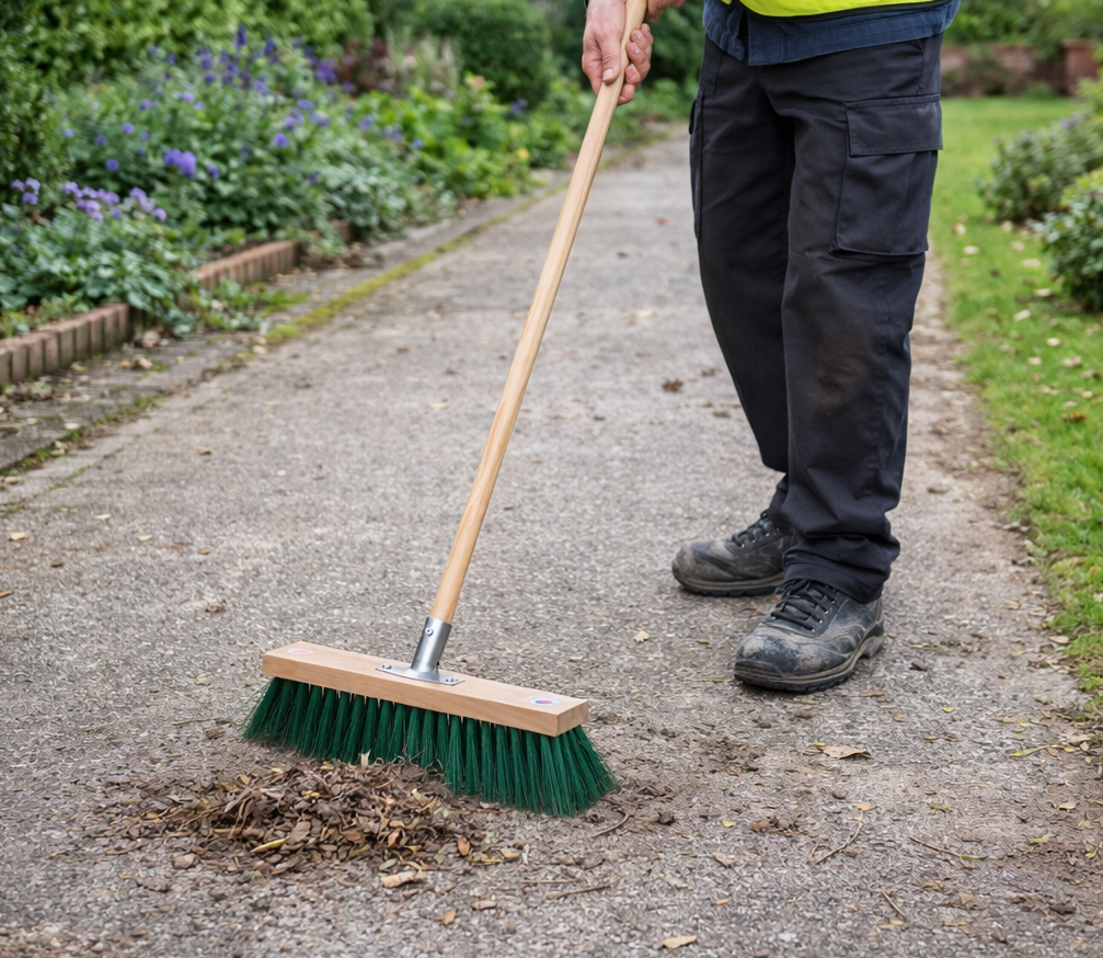 Robuster Straßenbesen Stall- und Gartenbesen extra lange PT-Borsten Besen