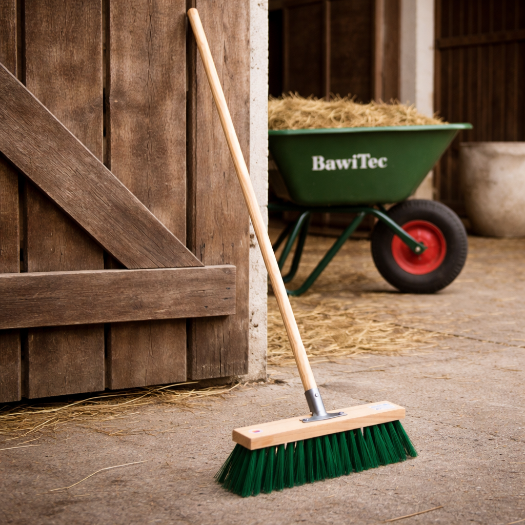 Robuster Straßenbesen Stall- und Gartenbesen extra lange PT-Borsten Besen
