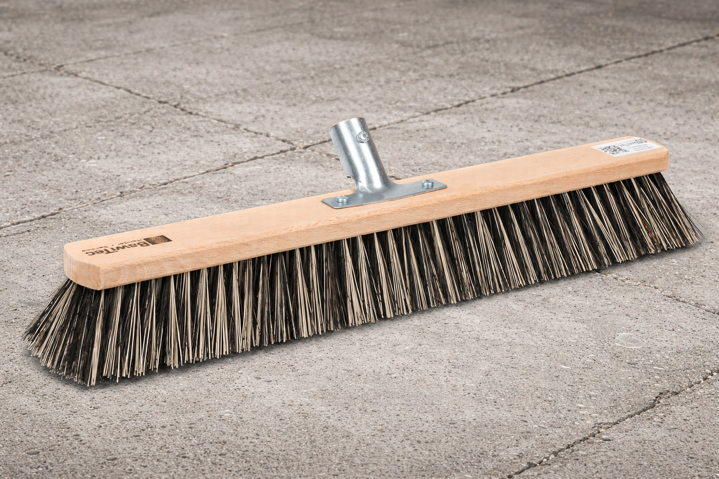 Spezial Kehrbesen OssiBlitz mit Metallhalter schwerer Straßenbesen ohne Stiel Borsten-Mix