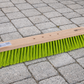 Professional street broom Elaston bristles neon green with 4-hole change system broom without handle garden broom wood