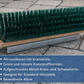 Gartenbesen Universalbesen mit Metall-Kratzleiste Breite 40cm Kunststoff-Borsten grün