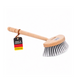 Waschbürste Fensterwascher Halbmond Form 20cm mit Stiel Hand-Holz-Griff 37cm Handwaschbürste
