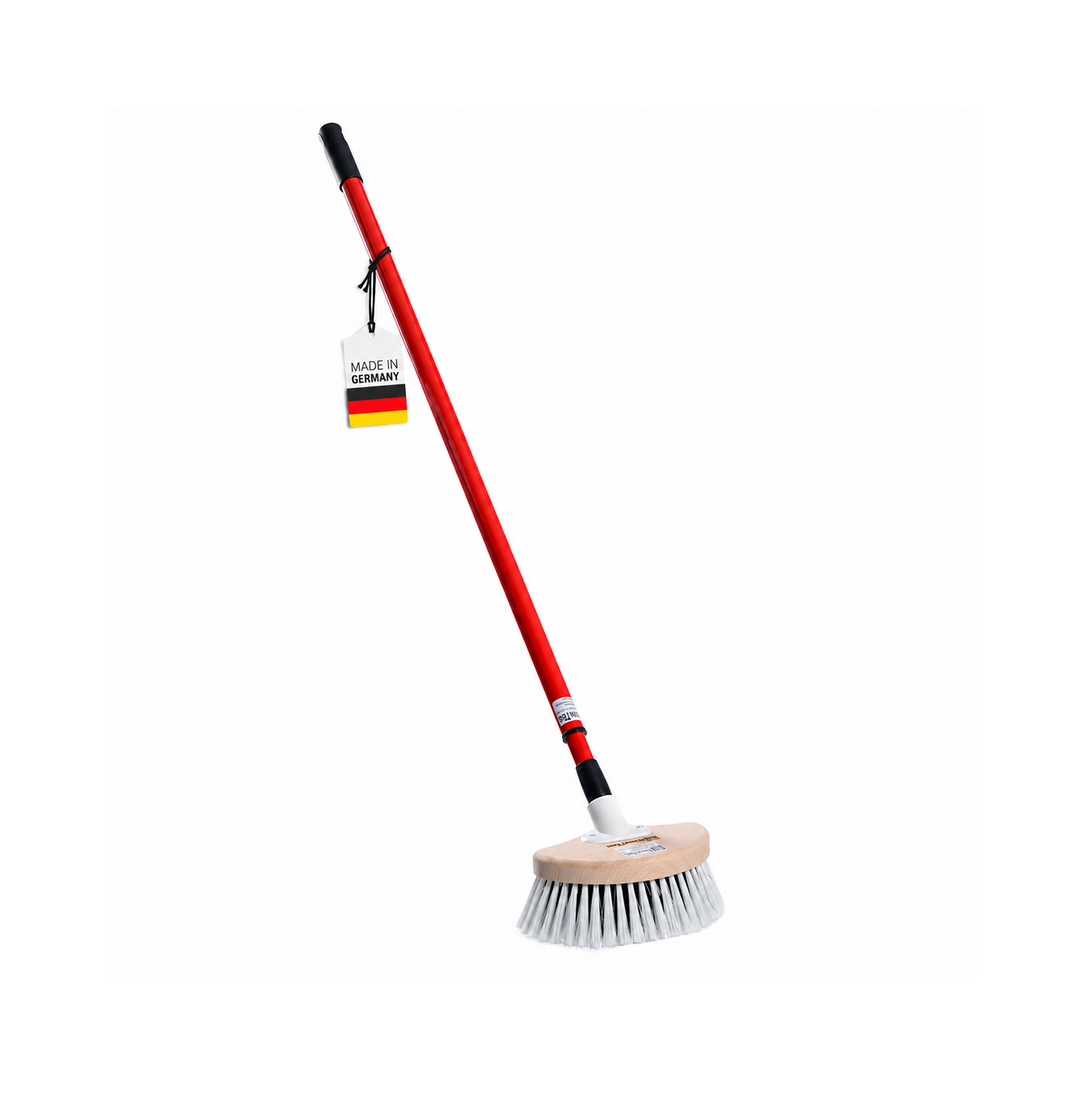 Waschbürste Fensterwascher Halbmond Form 20cm mit Metall-Teleskopstiel verstellbar 140cm