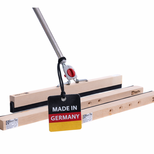 Wasserschieber Wasserabzieher 4-Loch Wechselsystem Flach-Holz 40cm 50cm 60cm Breit