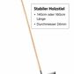Stabiler Wasserschieber Wasserabzieher 45cm 55cm 75cm Breit mit Holzstiel 140cm 160cm Lang
