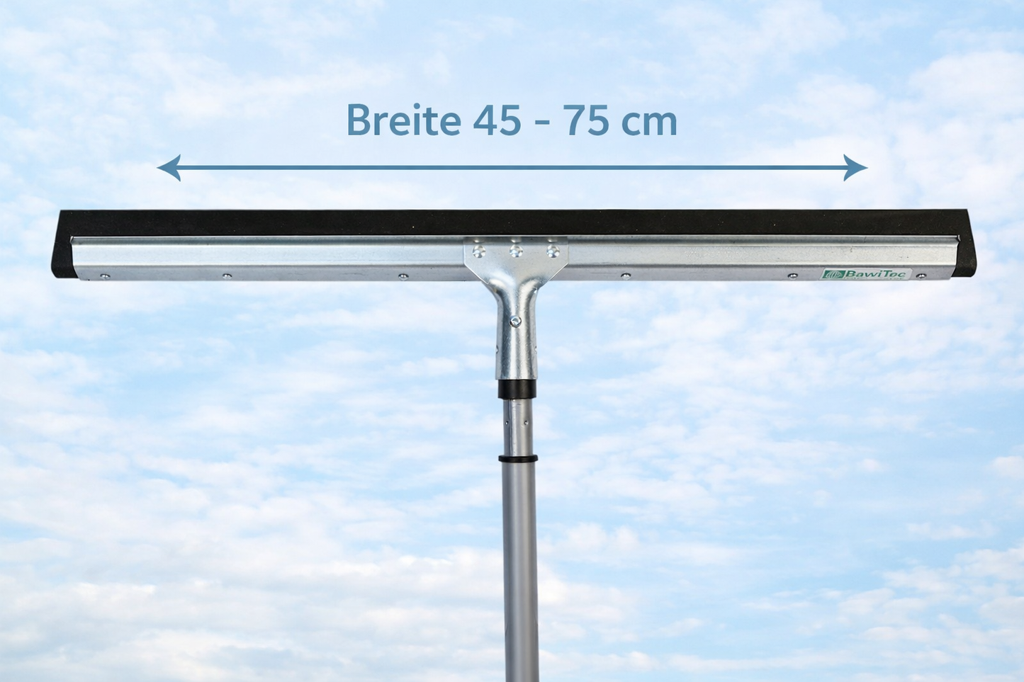 Stabiler Wasserschieber Wasserabzieher mit Teleskopstiel stufelos verstellbar Breite 45cm 55cm 75cm
