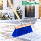Winterbesen Schneebesen mit Holzstiel extra lange blaue Borsten