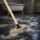 Wiper scrubber 30cm wide with wooden handle 120cm or 140cm length ppn plastic bristles
