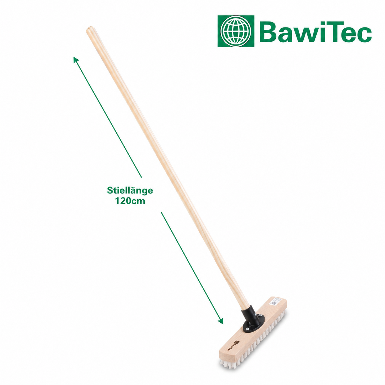 Wiper scrubber 30cm wide with wooden handle 120cm or 140cm length ppn plastic bristles