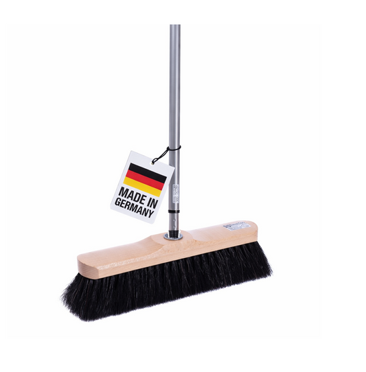 Qualitäts Rosshaarbesen sehr weich mit Metall-Teleskopstiel Länge max. 200cm Zimmerbesen mit Stiel