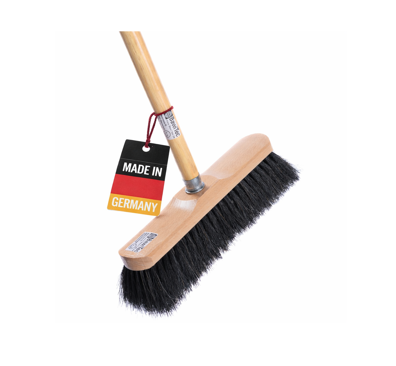 Rosshaar-Naturhaar Zimmerbesen Kehrbesen 30cm lackiert weiche Borsten mit oder oder Stiel