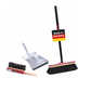 Real horsehair bristles, sweeping set, broom set, hand brush and metal dustpan, very soft