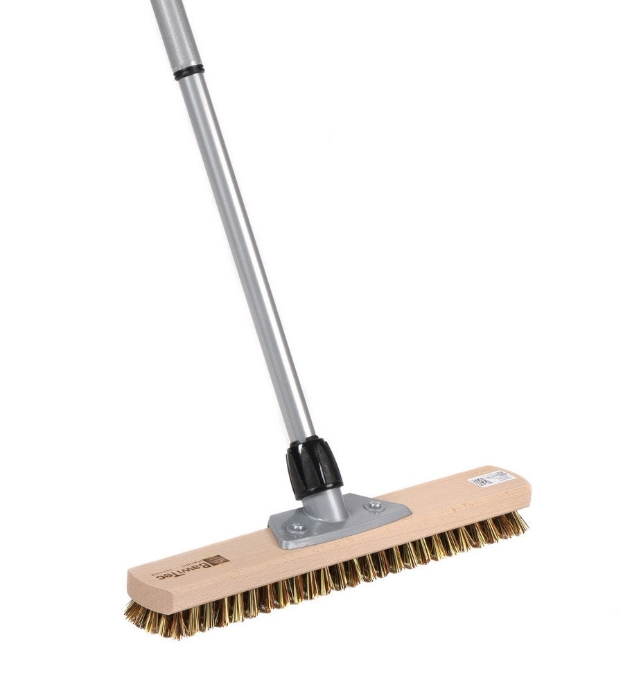 Großraumschrubber 40 cm mit Teleskopstiel und harten Borsten