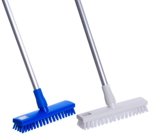 Professional hygiene scrubber according to HACCP with aluminum handle white or blue professional scrubber 