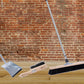 Horsehair natural hair broom set sweeping set XL 60cm incl. hand brush and dustpan 