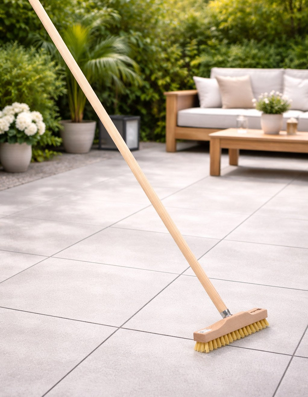 Rheinischer Wischer Schrubber mit passendem Stiel klein und handlich in verschiedenen Varianten