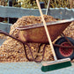 Gartenbesen Straßenbesen 40cm Breit mit Stiel Besenstiel und Metall-Kratzleiste Schabekante