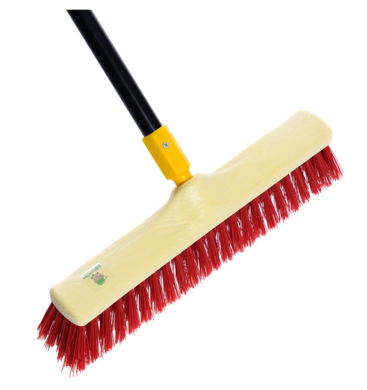 Universal street broom "Supra broom" 40cm with metal handle length 150cm sweeping broom
