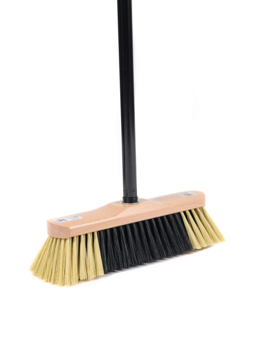 Room broom sweeping broom 30cm soft synthetic hair bristles with handle metal handle 120cm long 