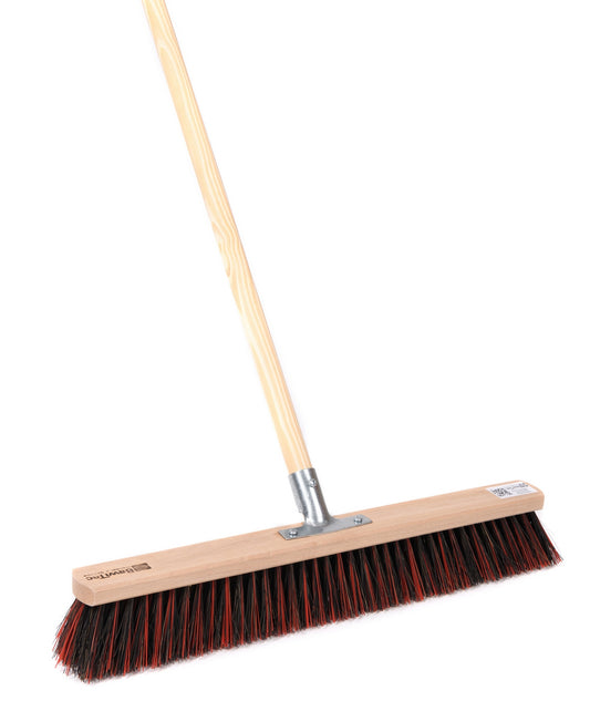Professional street broom ArengaMix bristles with handle wooden handle broom for outdoor use